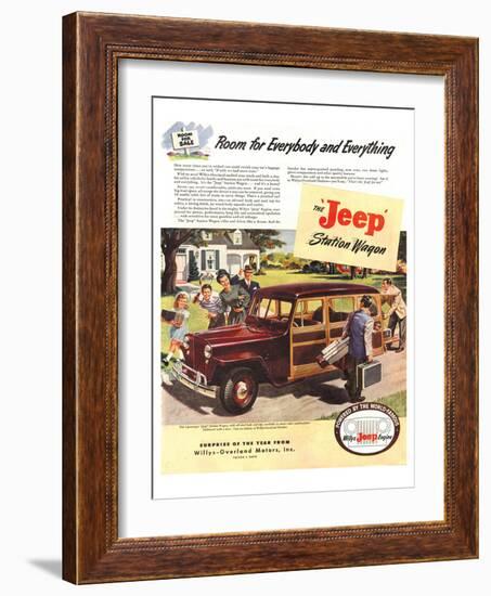Jeep Station Wagon Room for …-null-Framed Art Print