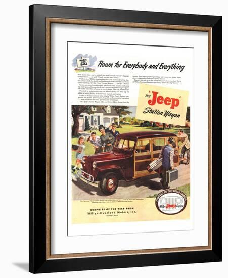 Jeep Station Wagon Room for …-null-Framed Art Print