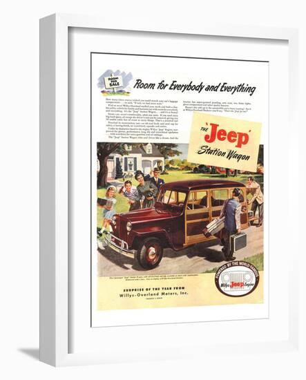 Jeep Station Wagon Room for …-null-Framed Art Print