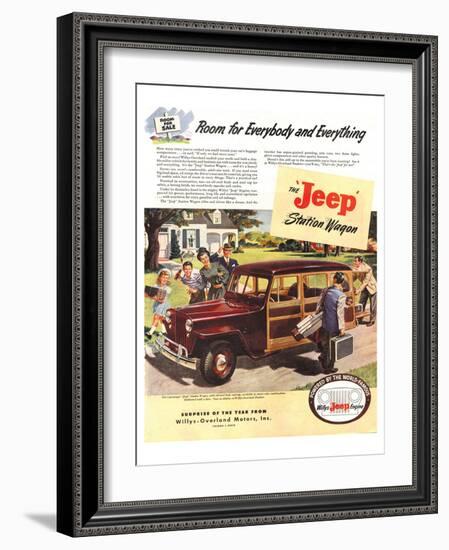 Jeep Station Wagon Room for …-null-Framed Art Print