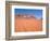 Jeep Tracks Across in Desolate Red Desert of Wadi Rum, Jordan-Cindy Miller Hopkins-Framed Photographic Print