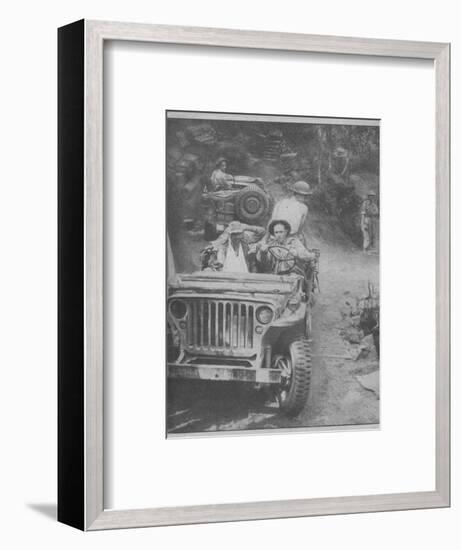 'Jeep-Turned-Ambulance', 1943-44-Unknown-Framed Photographic Print