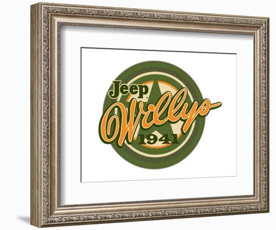 Jeep Willys 1941-null-Framed Premium Giclee Print
