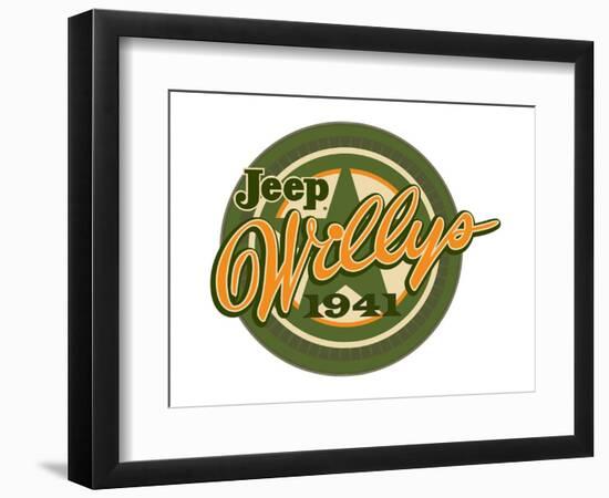 Jeep Willys 1941-null-Framed Premium Giclee Print