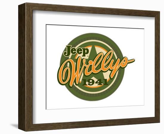 Jeep Willys 1941-null-Framed Art Print