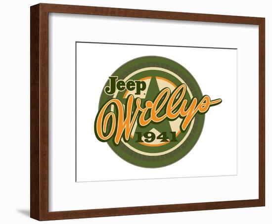 Jeep Willys 1941-null-Framed Art Print