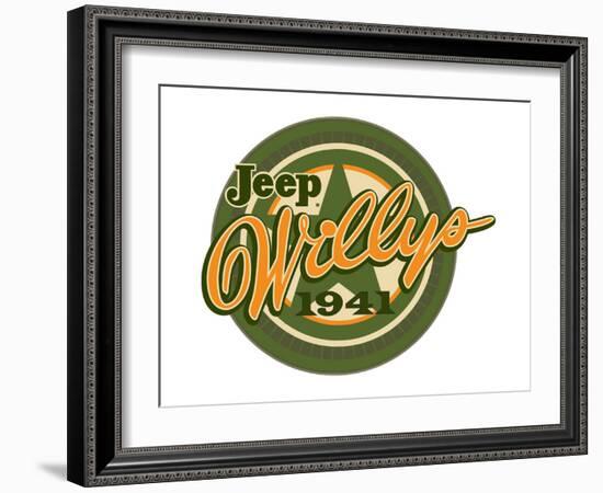 Jeep Willys 1941-null-Framed Art Print