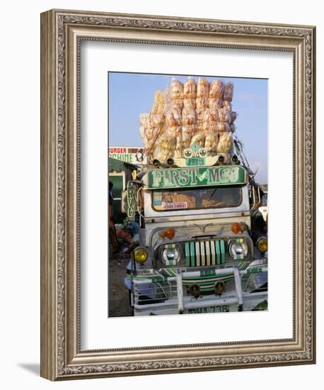 Jeepney, Port of Lucena, Southern Area, Island of Luzon, Philippines, Southeast Asia-Bruno Barbier-Framed Photographic Print