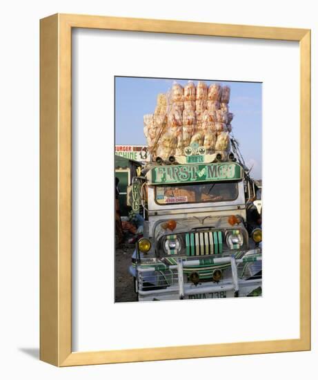 Jeepney, Port of Lucena, Southern Area, Island of Luzon, Philippines, Southeast Asia-Bruno Barbier-Framed Photographic Print