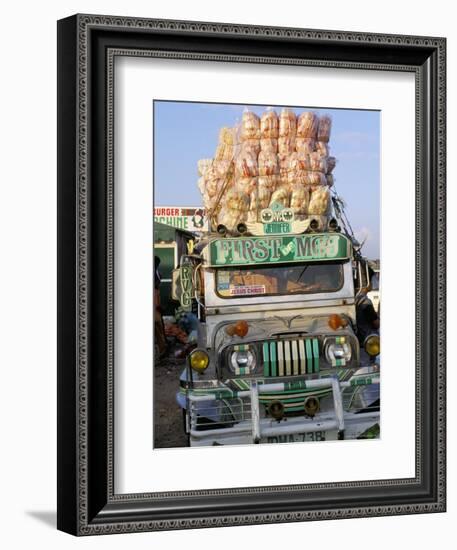 Jeepney, Port of Lucena, Southern Area, Island of Luzon, Philippines, Southeast Asia-Bruno Barbier-Framed Photographic Print