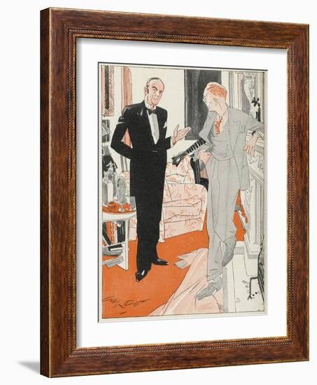 Jeeves Gives Notice When Bertie Wooster His Employer Insists on Playing the Banjolele-Gilbert Wilkinson-Framed Photographic Print