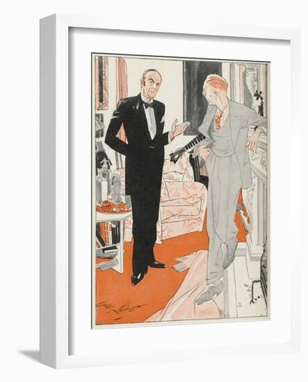 Jeeves Gives Notice When Bertie Wooster His Employer Insists on Playing the Banjolele-Gilbert Wilkinson-Framed Photographic Print