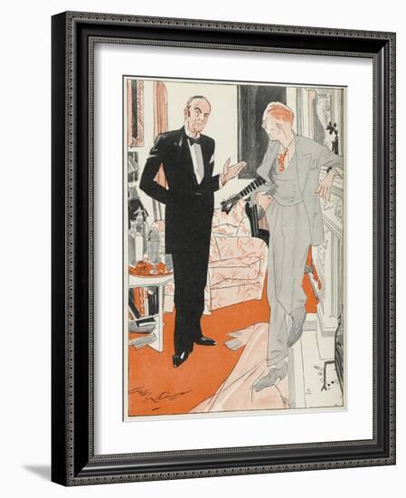 Jeeves Gives Notice When Bertie Wooster His Employer Insists on Playing the Banjolele-Gilbert Wilkinson-Framed Photographic Print