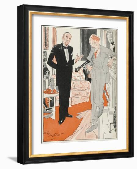 Jeeves Gives Notice When Bertie Wooster His Employer Insists on Playing the Banjolele-Gilbert Wilkinson-Framed Photographic Print