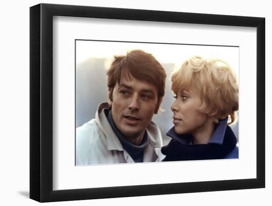 Jeff by JeanHerman with Alain Delon and Mireille Darc, 1968 (photo)-null-Framed Photo