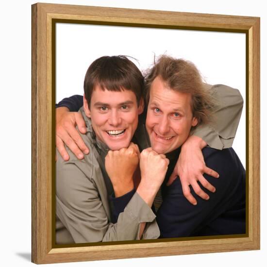 JEFF DANIELS; JIM CARREY. "DUMB AND DUMBER" [1994], directed by BOBBY & PETER FARRELLY, BOBBY FA...-null-Framed Stretched Canvas