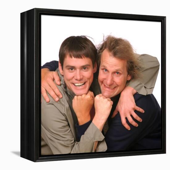 JEFF DANIELS; JIM CARREY. "DUMB AND DUMBER" [1994], directed by BOBBY & PETER FARRELLY, BOBBY FA...-null-Framed Stretched Canvas