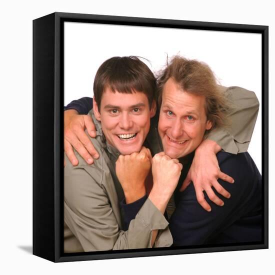 JEFF DANIELS; JIM CARREY. "DUMB AND DUMBER" [1994], directed by BOBBY & PETER FARRELLY, BOBBY FA...-null-Framed Stretched Canvas