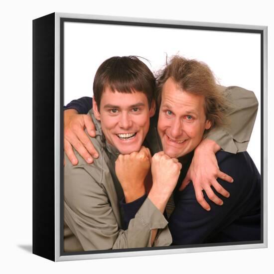 JEFF DANIELS; JIM CARREY. "DUMB AND DUMBER" [1994], directed by BOBBY & PETER FARRELLY, BOBBY FA...-null-Framed Stretched Canvas