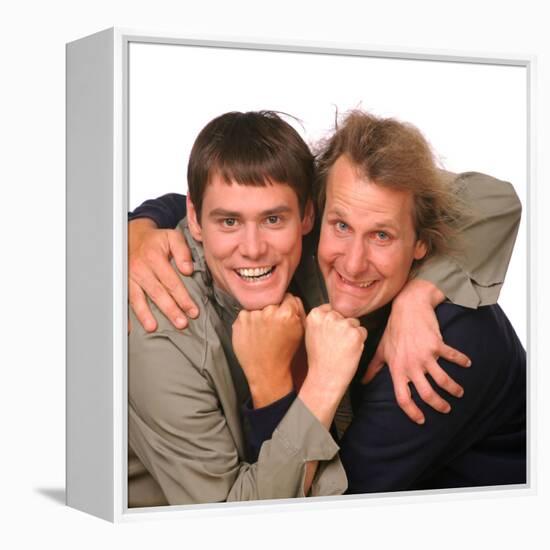 JEFF DANIELS; JIM CARREY. "DUMB AND DUMBER" [1994], directed by BOBBY & PETER FARRELLY, BOBBY FA...-null-Framed Stretched Canvas