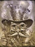 Steampunk Cat-Jeff Haynie-Giclee Print