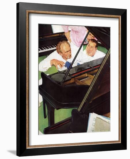 "Jeff Raleigh's Piano Solo", May 27,1939-Norman Rockwell-Framed Giclee Print