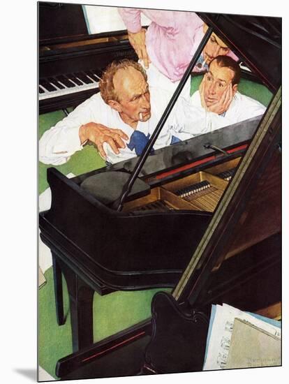 "Jeff Raleigh's Piano Solo", May 27,1939-Norman Rockwell-Mounted Giclee Print