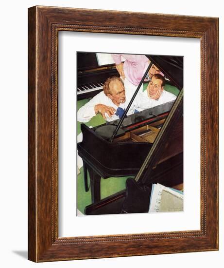 "Jeff Raleigh's Piano Solo", May 27,1939-Norman Rockwell-Framed Giclee Print