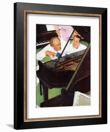 "Jeff Raleigh's Piano Solo", May 27,1939-Norman Rockwell-Framed Giclee Print