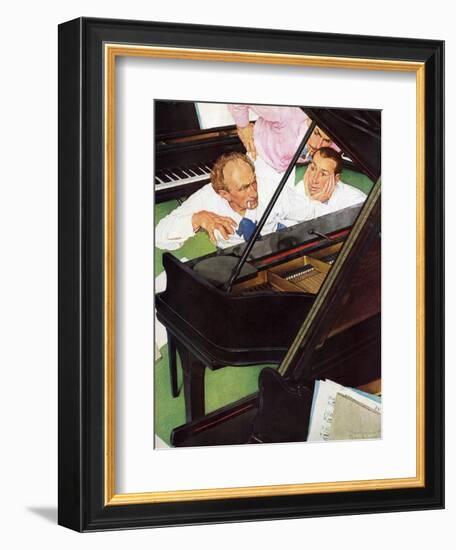 "Jeff Raleigh's Piano Solo", May 27,1939-Norman Rockwell-Framed Giclee Print