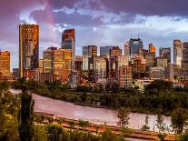 Calgary Skyline at Night-Jeff Whyte Photography-Framed Photographic Print