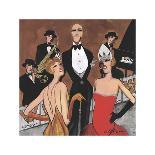 Ladies at Lunch-Jeff Williams-Mounted Giclee Print