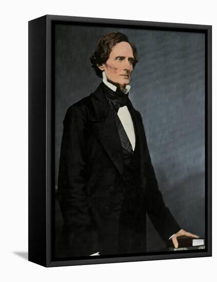 Jefferson Davis, President of the Confederacy-Science Source-Framed Premier Image Canvas