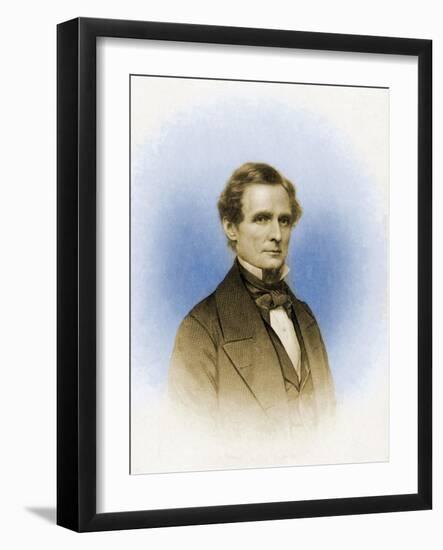 Jefferson Davis, President of the Confederacy-Science Source-Framed Giclee Print