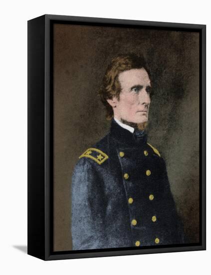 Jefferson Davis, President of the Confederacy-Science Source-Framed Premier Image Canvas