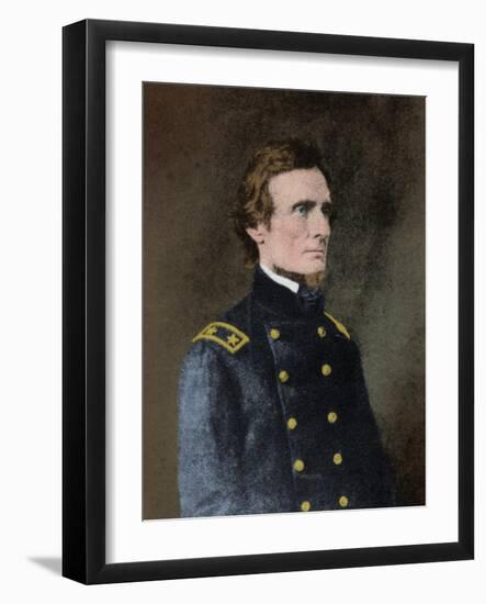 Jefferson Davis, President of the Confederacy-Science Source-Framed Giclee Print