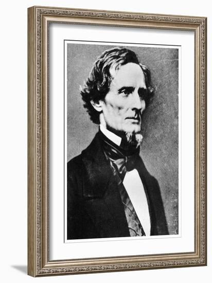 Jefferson Davis, President of the Confederate States of America, C1855-1865-MATHEW B BRADY-Framed Giclee Print