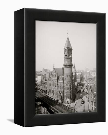 Jefferson Market Court House, New York-null-Framed Stretched Canvas