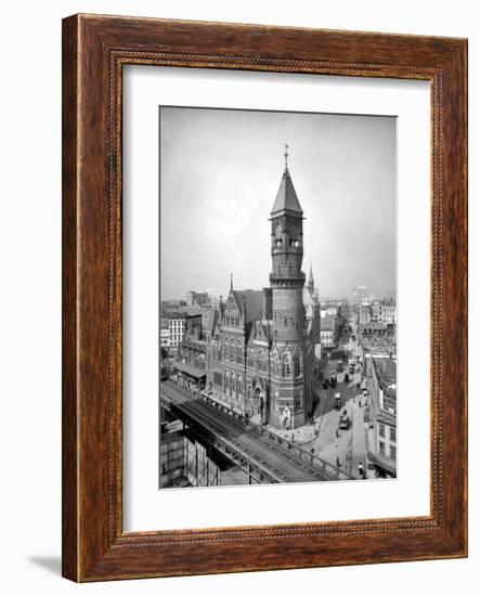 Jefferson Market Courthouse, c.1905-null-Framed Art Print