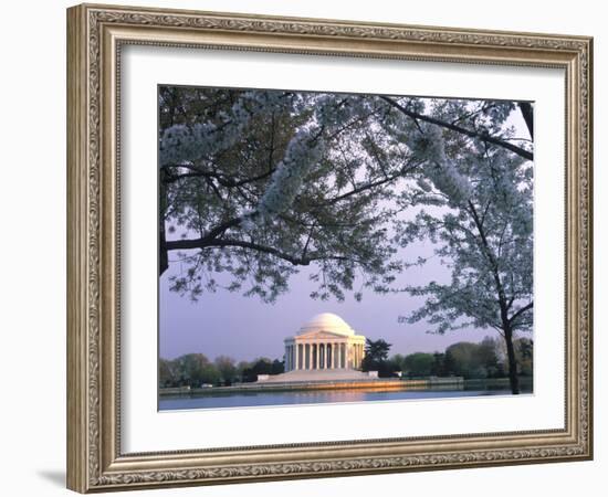 Jefferson Memorial and Cherry Blossoms at Sunrise, Tidal Basin, Washington Dc, Usa-Scott T. Smith-Framed Photographic Print