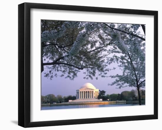 Jefferson Memorial and Cherry Blossoms at Sunrise, Tidal Basin, Washington Dc, Usa-Scott T. Smith-Framed Photographic Print