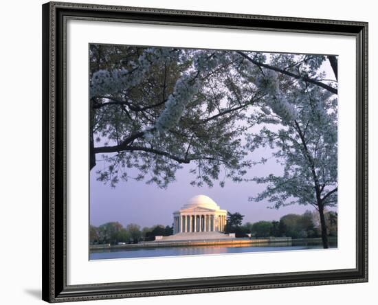 Jefferson Memorial and Cherry Blossoms at Sunrise, Tidal Basin, Washington Dc, Usa-Scott T. Smith-Framed Photographic Print