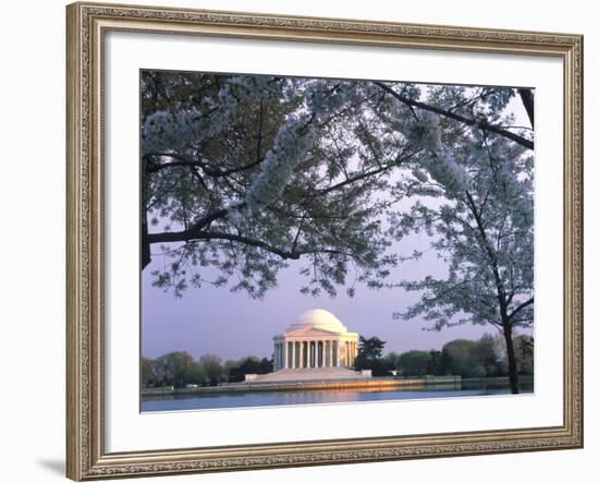 Jefferson Memorial and Cherry Blossoms at Sunrise, Tidal Basin, Washington Dc, Usa-Scott T. Smith-Framed Photographic Print
