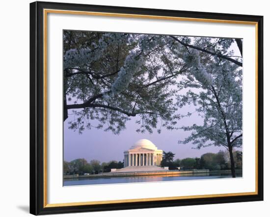 Jefferson Memorial and Cherry Blossoms at Sunrise, Tidal Basin, Washington Dc, Usa-Scott T. Smith-Framed Photographic Print