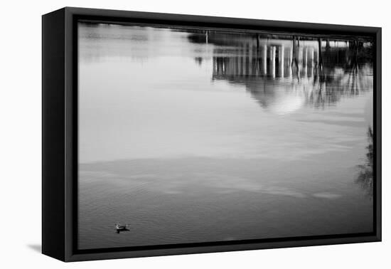 Jefferson Memorial Reflected in Tidal Basin-null-Framed Stretched Canvas