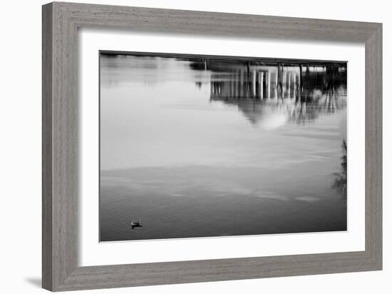 Jefferson Memorial Reflected in Tidal Basin-null-Framed Photo