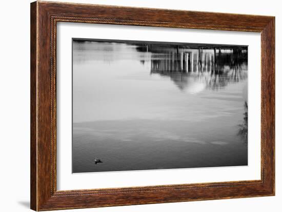 Jefferson Memorial Reflected in Tidal Basin-null-Framed Photo