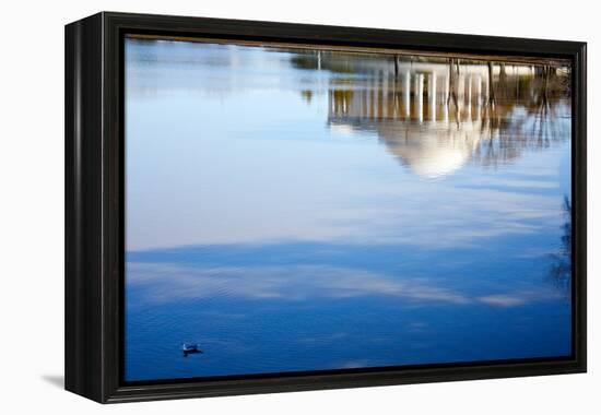 Jefferson Memorial Reflection Washington DC-null-Framed Stretched Canvas