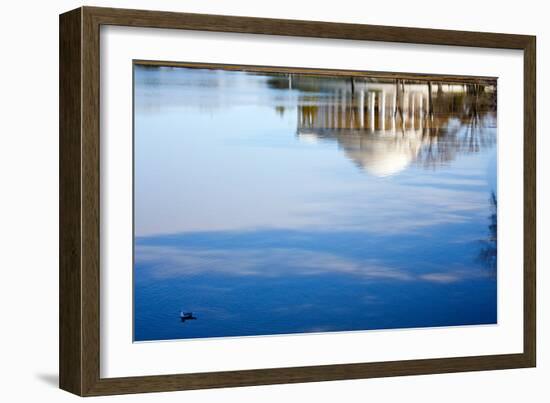 Jefferson Memorial Reflection Washington DC-null-Framed Photo