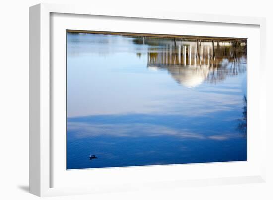 Jefferson Memorial Reflection Washington DC-null-Framed Photo